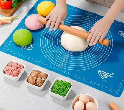 Non-Stick Silicone Dough Rolling Mat – Heat-Resistant, Reusable & Easy to Clean | Perfect for Baking, Roti, Pastry & Pizza