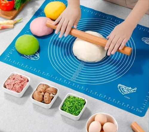 Non-Stick Silicone Dough Rolling Mat – Heat-Resistant, Reusable & Easy to Clean | Perfect for Baking, Roti, Pastry & Pizza