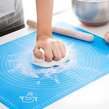 Non-Stick Silicone Dough Rolling Mat – Heat-Resistant, Reusable & Easy to Clean | Perfect for Baking, Roti, Pastry & Pizza