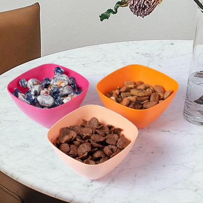 Pack of 6 Multi - purpose Plastic mini Bowl Food Storage