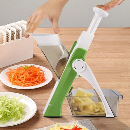 Manual Vegetable Chopper Potato Mandoline Slicer Veggie Cutter 