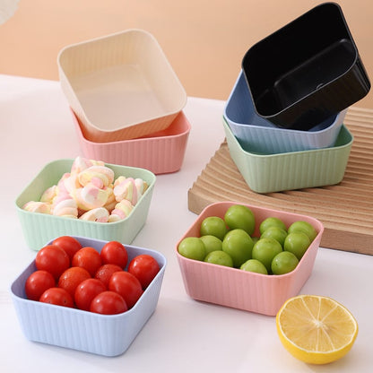 Pack Of 4 Plastic Food Containers With Lids