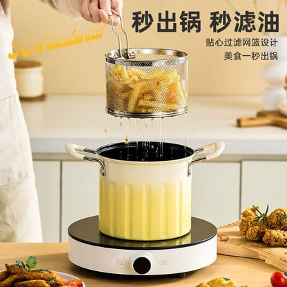 Double Color Deep Frying Pot 3 Liter