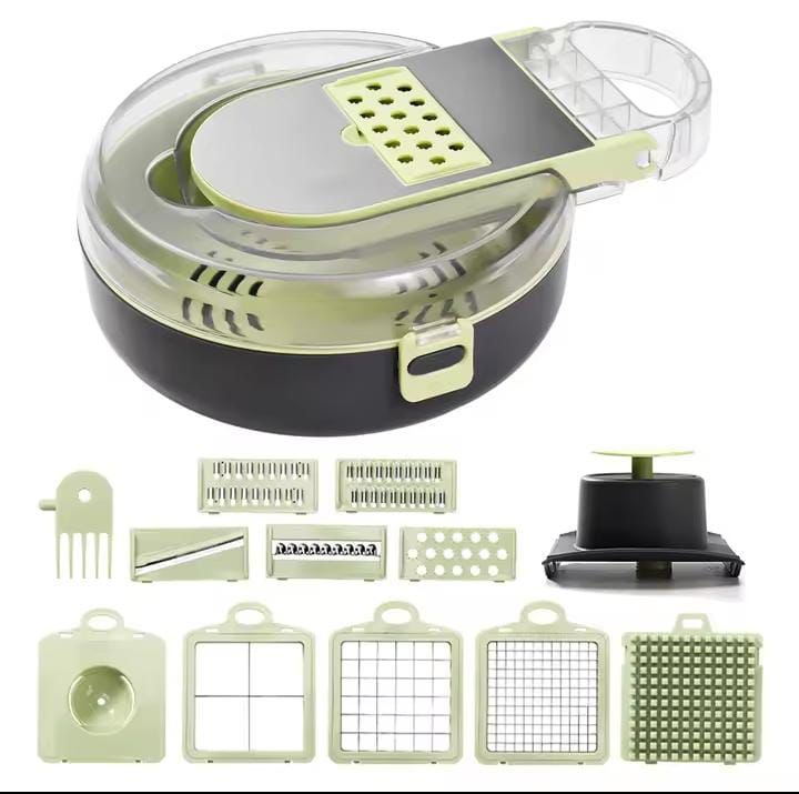 Multifunctional 13in1 Vegetable Chopper/Dicer with Container
