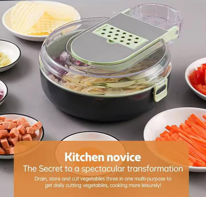 Multifunctional 13in1 Vegetable Chopper/Dicer with Container