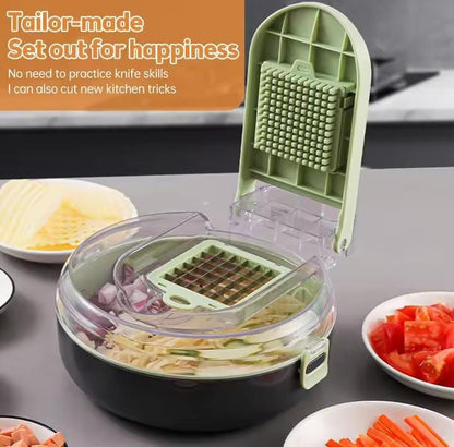 Multifunctional 13in1 Vegetable Chopper/Dicer with Container