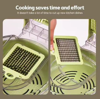 Multifunctional 13in1 Vegetable Chopper/Dicer with Container