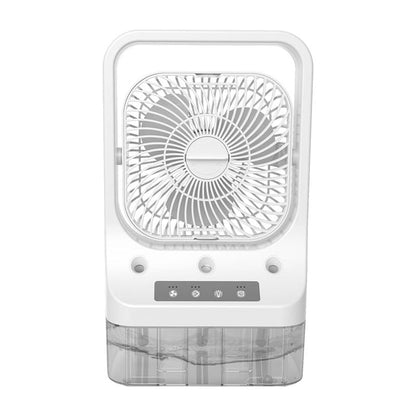 Air Conditioners USB Water Misting Fan 7 Color LED Light Humidification Fan Air Fan Desk Air Cooling Fan