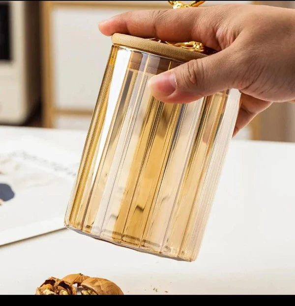 Deer Air Tight Glass Jar