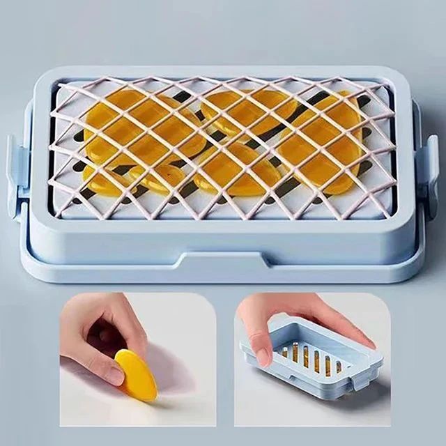 Mesh Soap Gripper Plastic Holder