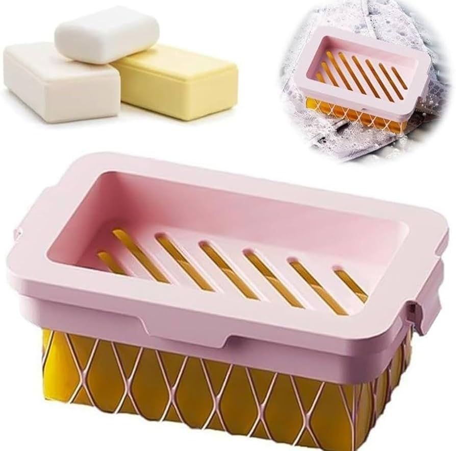 Mesh Soap Gripper Plastic Holder