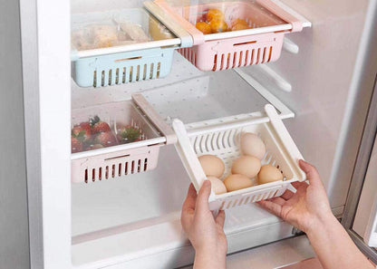Adjustable Fridge Storage Basket (Pack of 2)