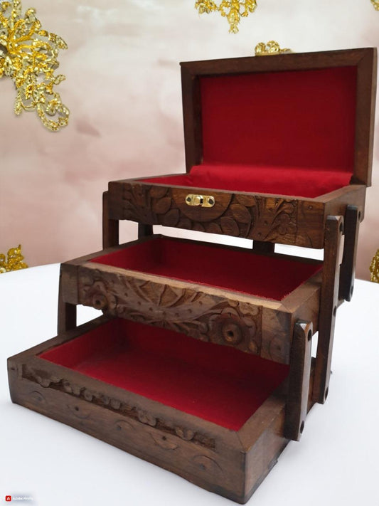 Beautiful Carved Jewelry Box