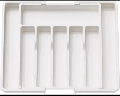 Adjustable Kitchen Drawer Organizer-Expandable Cutlery Tray - Utensils Organizer for Kitchen