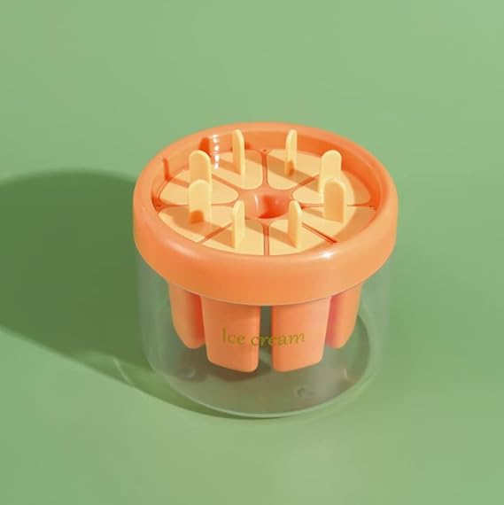 Ice Cream Mold, 8 Slots Ice Cream Mold - Random Colors