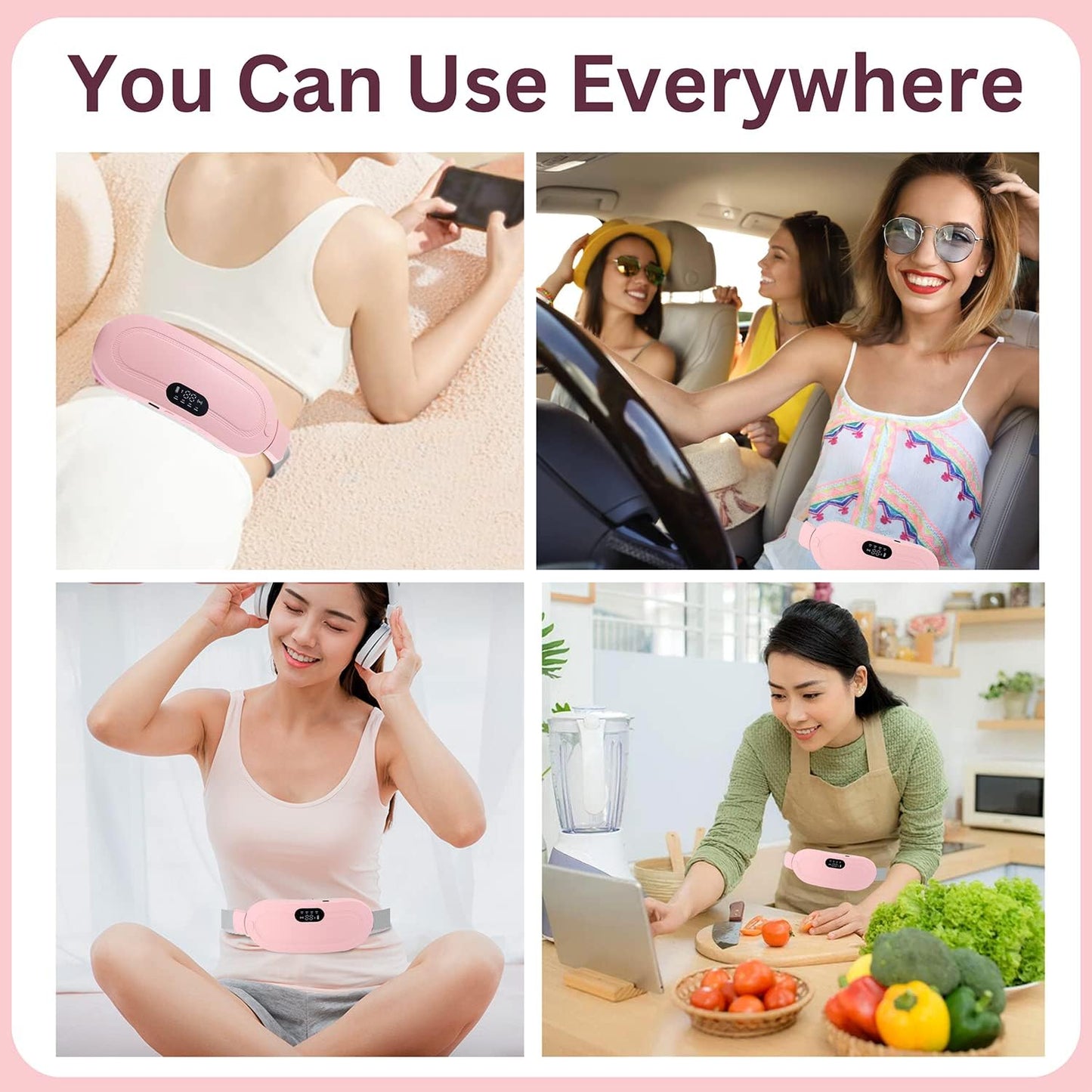 Menstrual Pain Relief Heating Pad – Electric Massager for Period Pain Relief