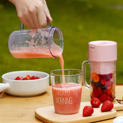 Portable Mini Juicer Blender – USB Rechargeable- with 6 Blades