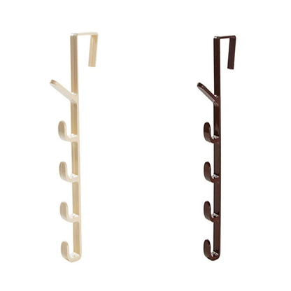 Over The Door Organizer Hanger Rack with 5 Hooks (Pack of 4)