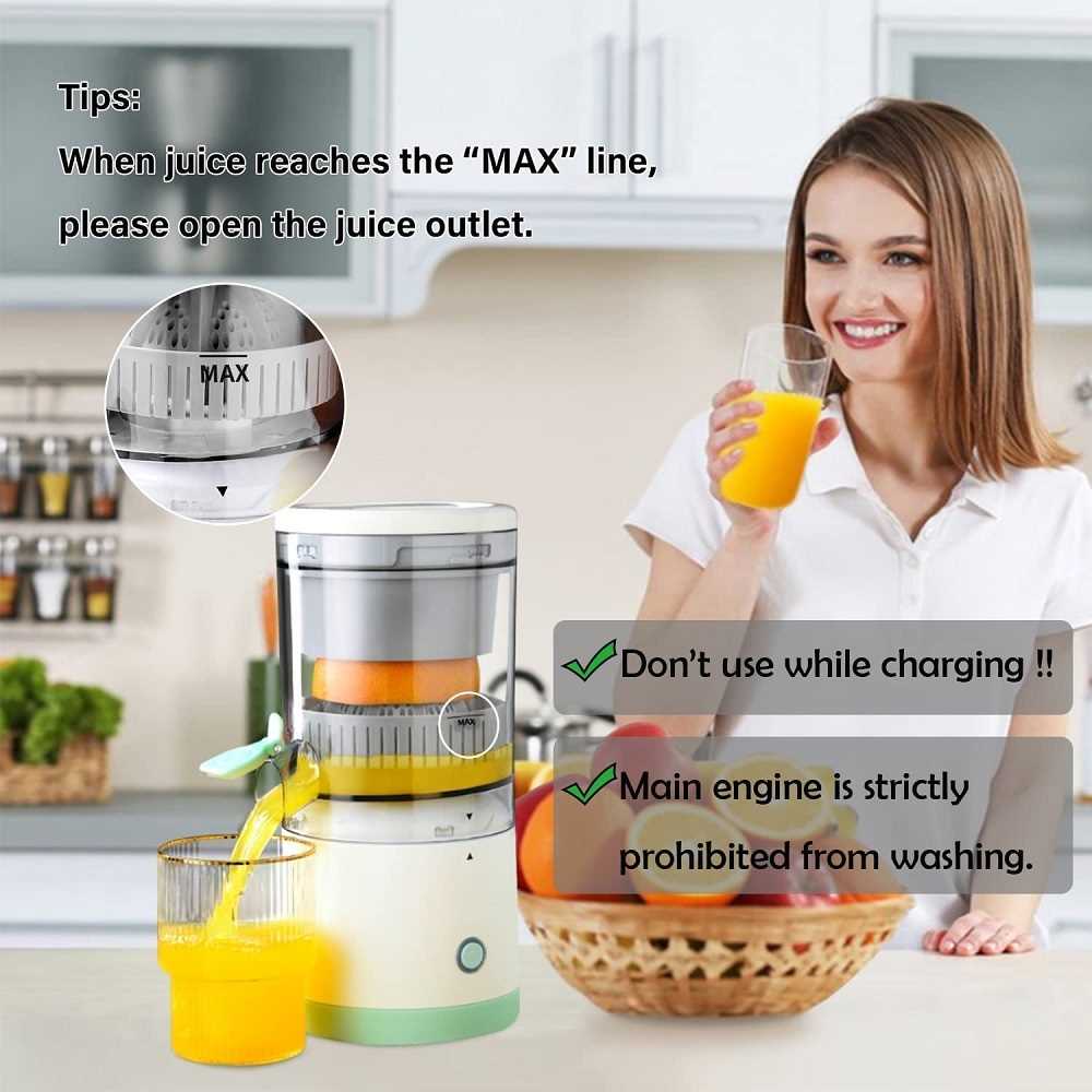Portable Rechargeable Electric Citrus Juicers, squeezer/ Wireless Portable Juicer