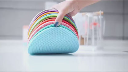 Rounded Non-Slip Heat Resistant Silicone Mat (Pack of 3)