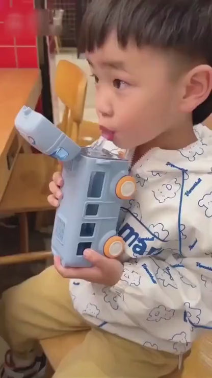 School Bus Water Bottle (Straw Bottle)