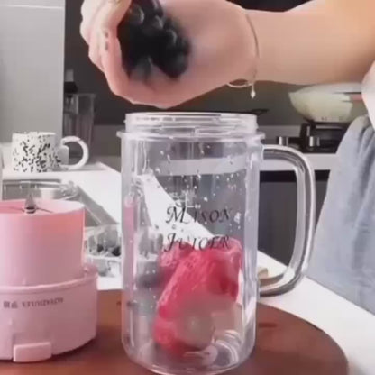 Portable Mini Juicer Blender – USB Rechargeable- with 6 Blades