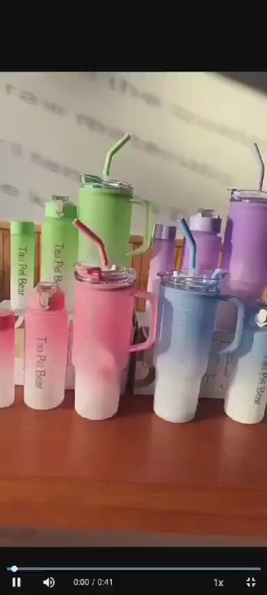 Gradient Water Bottle/Tumbler, Set of three