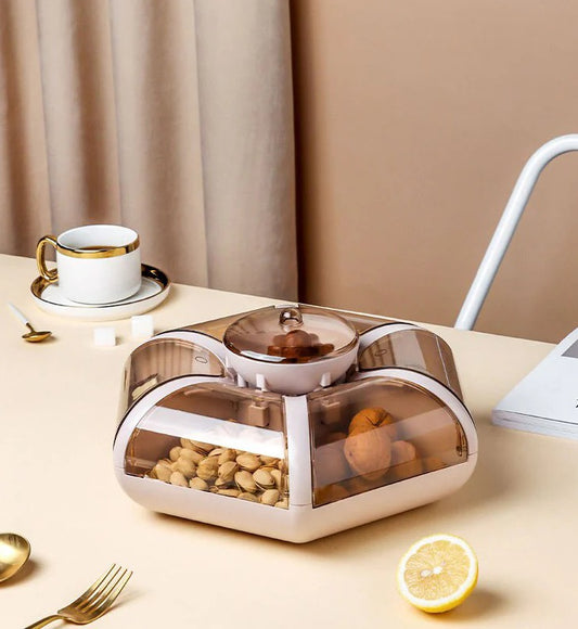 Flower-Shaped Multi-Compartment Snack Box – Stylish & Practical Snack Storage
